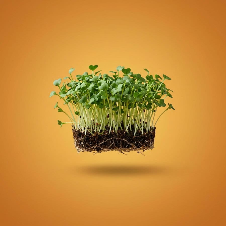 Macro photograph of Atsina Cress