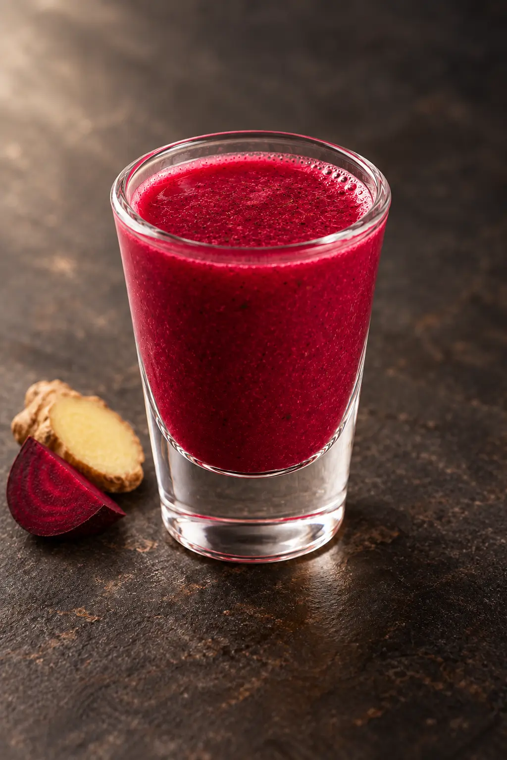Beet Power Shot — wellness shots made with freshly harvested micro herbs