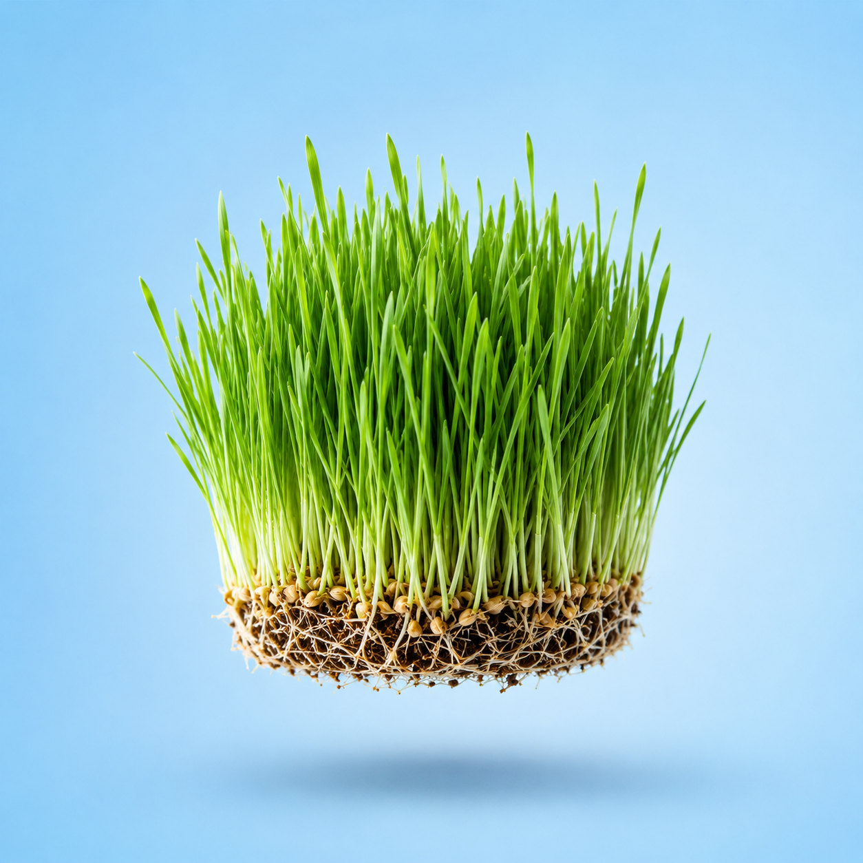 Wheatgrass microgreens grown in a nutriKube