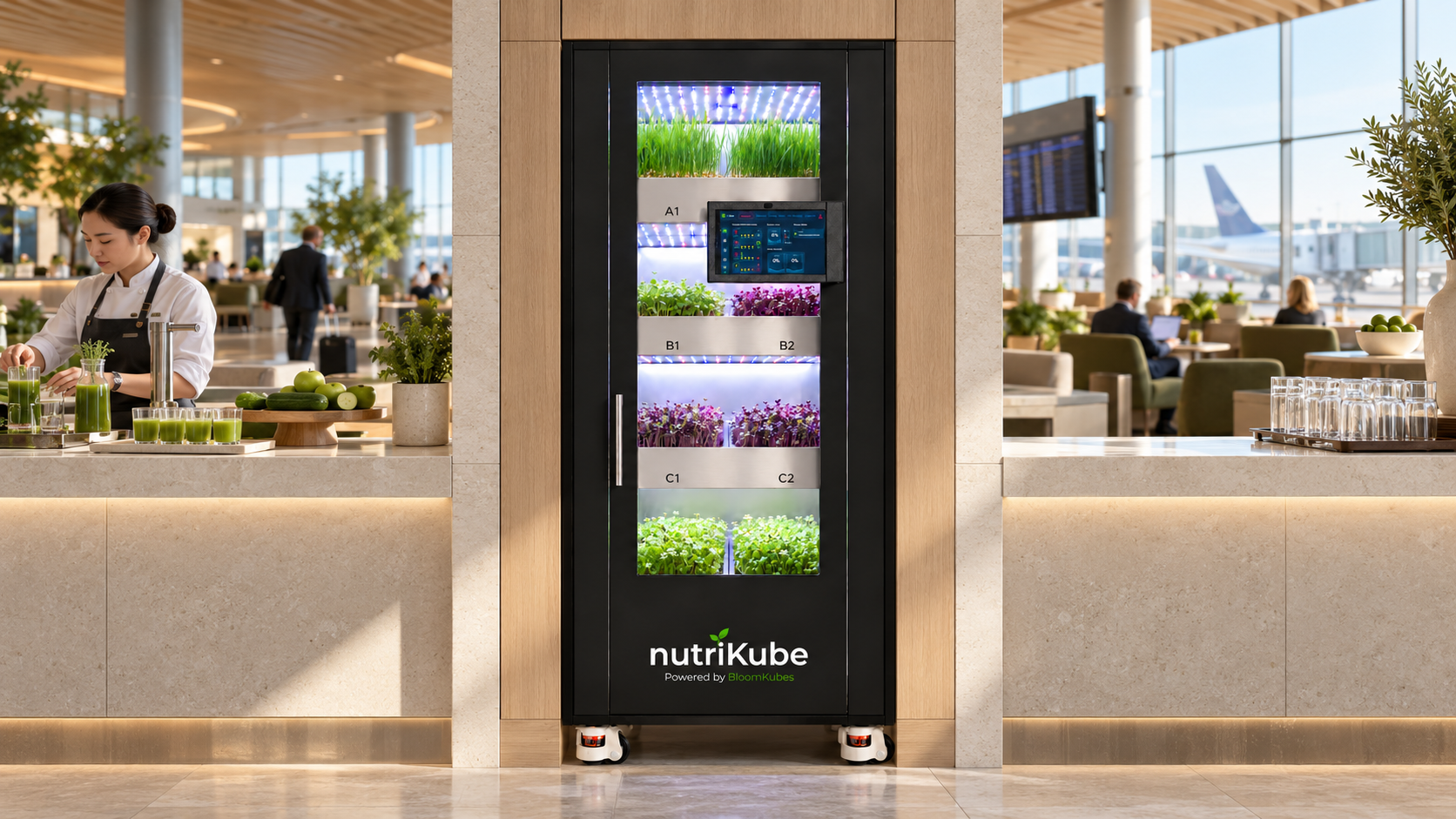 Executive Spaces environment suited to a nutriKube installation
